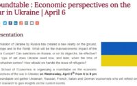 Roundtable : Economic perspectives on the war in Ukraine | April 6